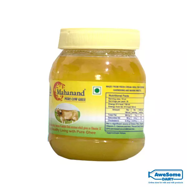 ghee,Mahanand-Pure-Cow-Ghee-500ml-Jar-Awesome-dairy
