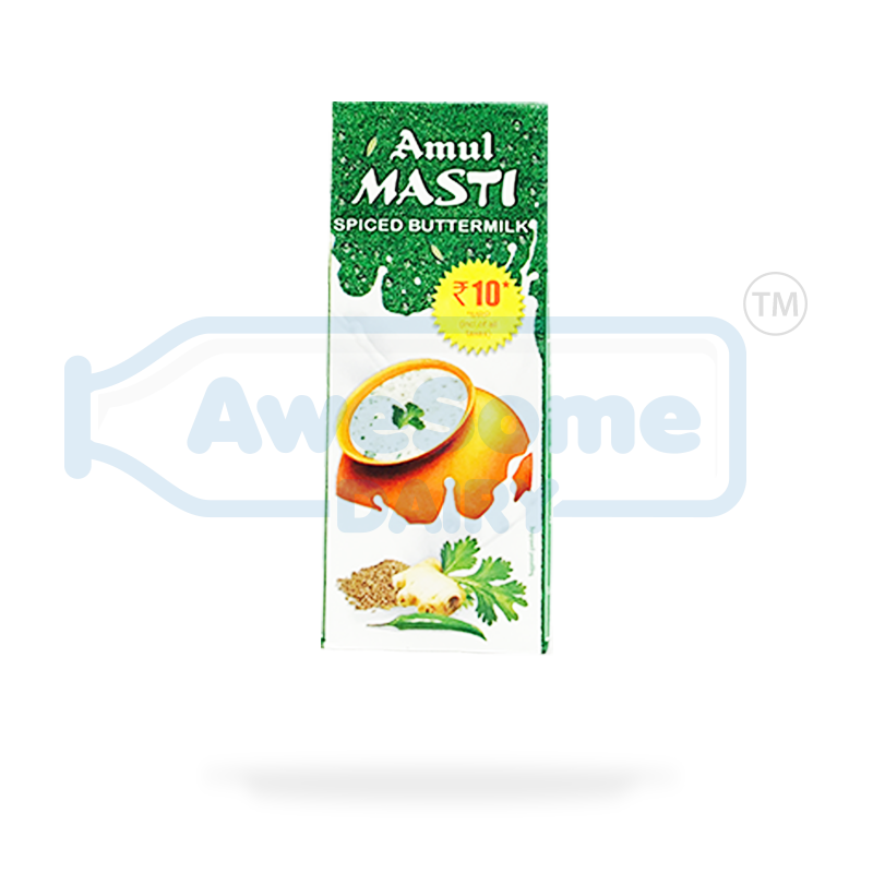 amul buttermilk price, amul buttermilk,Amul - Masti Spiced Butter Milk 200ml - 5 Packets Online On Awesome Dairy | Mumbai