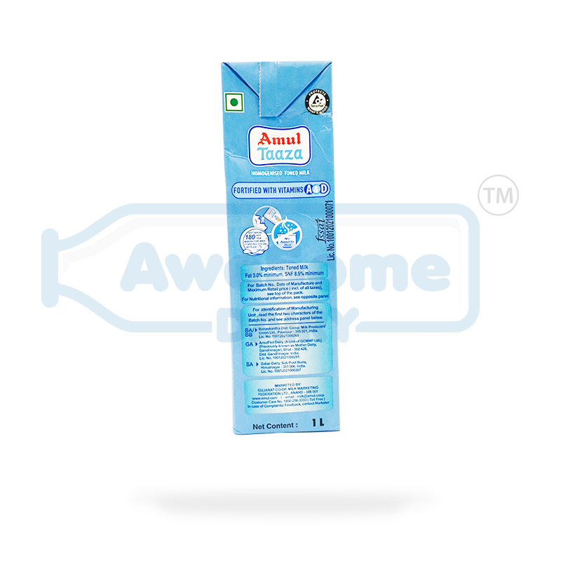 Buy Amul Taaza Tetra Pack Milk Online At Low Price Awesome Dairy