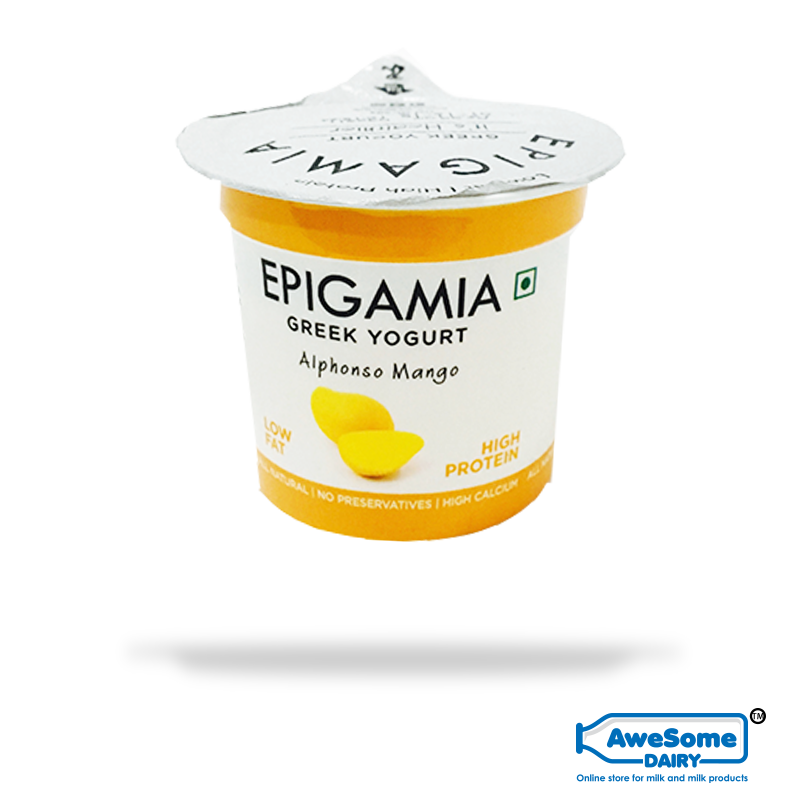 greek yogurt, Mango Yoghurt Epigamia - 12pcs Buy Greek Yoghurt Online | Awesome Dairy,buy yogurt, yogurt online shopping,greek yogurt india