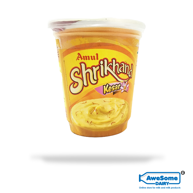 kesar shrikhand, Kesar Amul Shrikhand 500g Online on Awesome Dairy | Mumbai