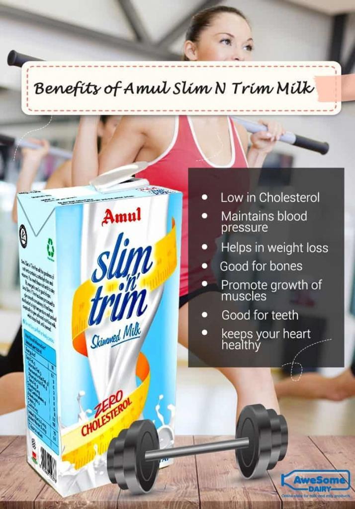 Benefits of low fat slim milk